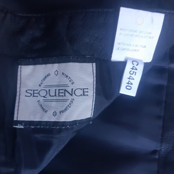 Sequence SZ 10 Black Leather Women's Fully Lined Skirt - Picture 5 of 11